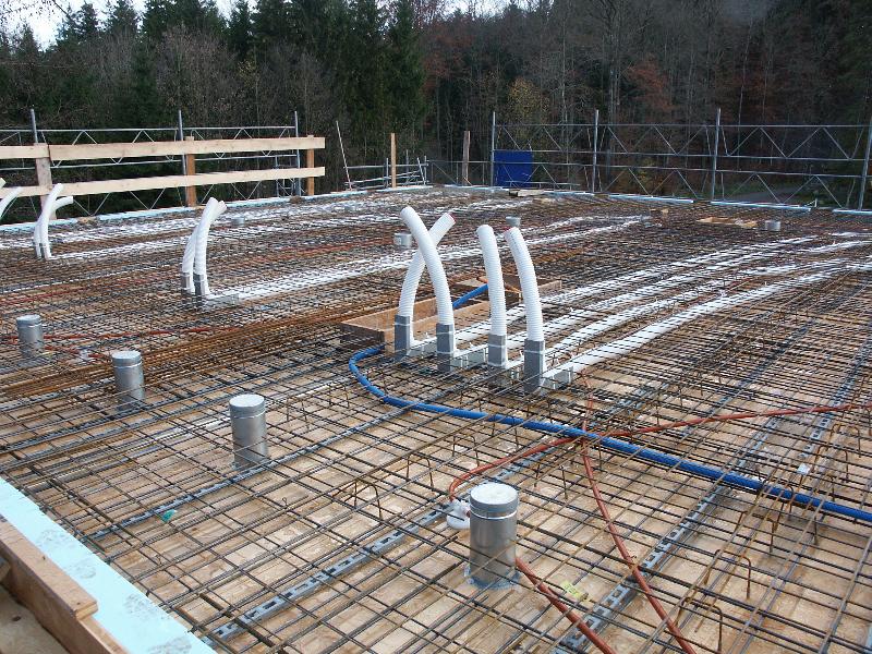 Decke OG mit diversen Einlagen Stand 22. Nov. 2006