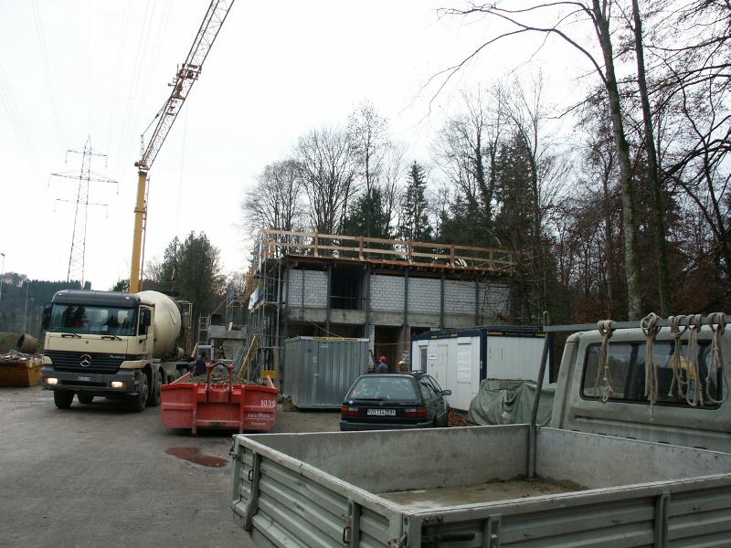 Beim betonieren der obersten Decke