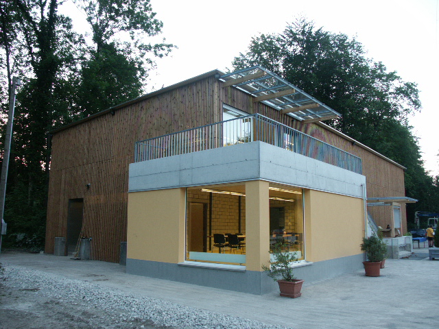 Das Garderobenhaus beim Handwerkerfest